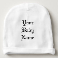 Baby Beanie with Personalized Lettered Name