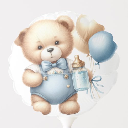 Baby bear 1st birthday party balloon
