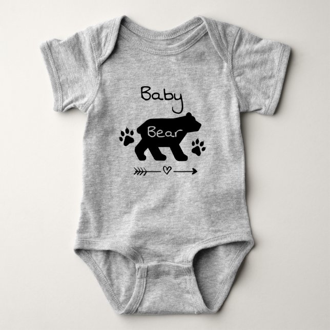 Baby Bear Baby Bodysuit (Front)