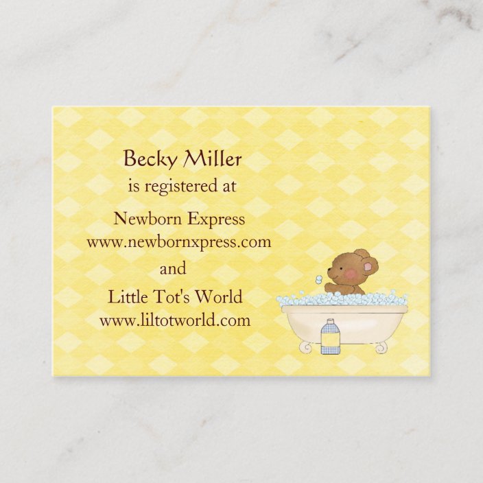 baby registry cards