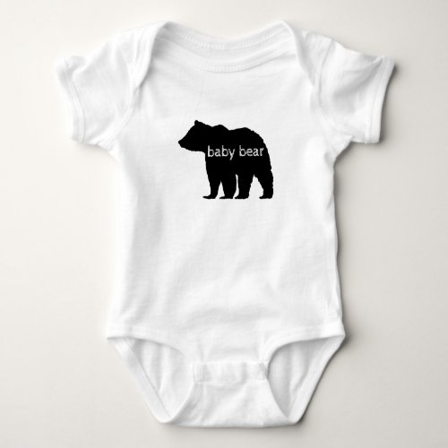 Baby Bear Black Bear Baby Bodysuit
