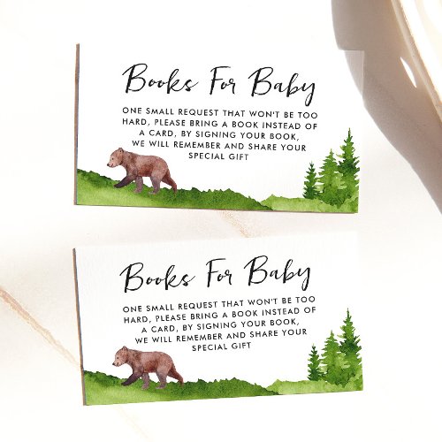 Baby Bear Book Request Enclosure Card