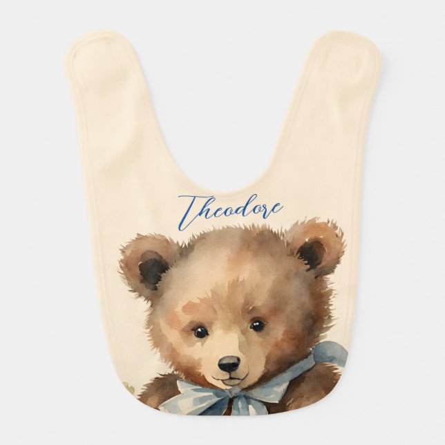 Baby Bear Boy Bib (Front)