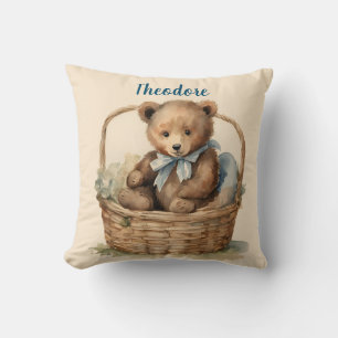 Baby Bear Boys Personalized  Throw Pillow
