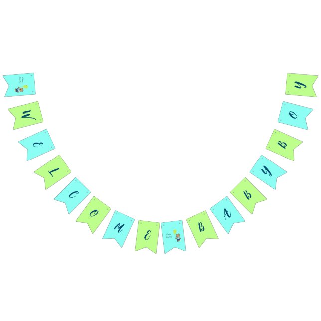 Baby bear bunting flags (All)