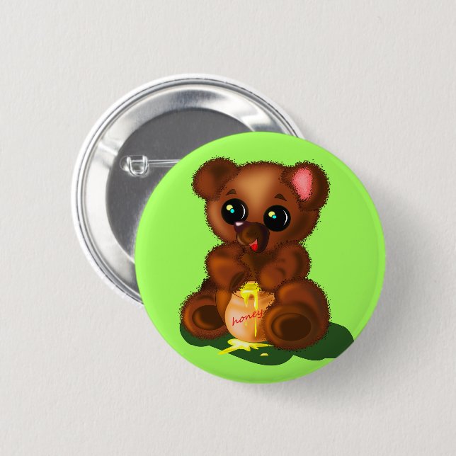 Baby Bear Button - Your Color (Front & Back)