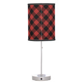 Baby Bear Cub Plaid Personalized Lamp (Back)