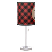 Baby Bear Cub Plaid Personalized Lamp (Left)