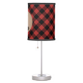 Baby Bear Cub Plaid Personalized Lamp (Right)