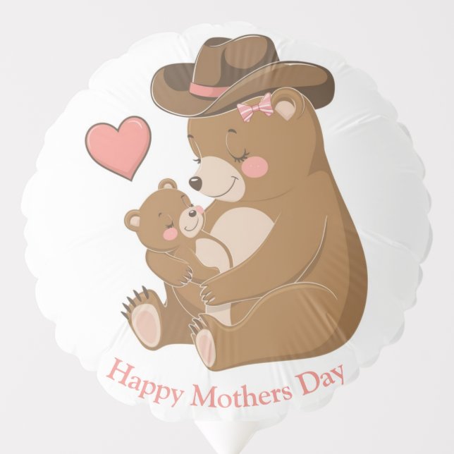 Baby Bear Happy Mother's Day Balloon (Front)