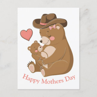 Baby Bear Happy Mother's Day Postcard