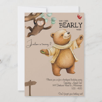 Baby Bear Invitation