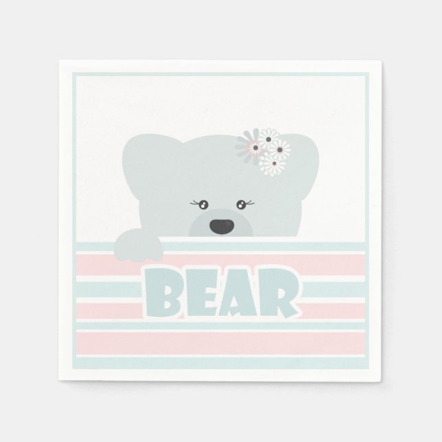 Baby, bear, little bear napkins (Front)