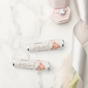Baby Bear, Pink Balloons, First Birthday Breath Savers® Mints