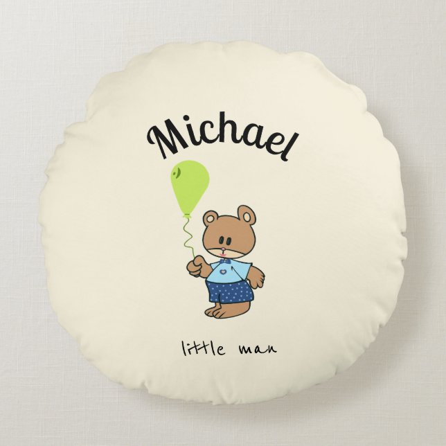 Baby bear Round Pillow (Front)