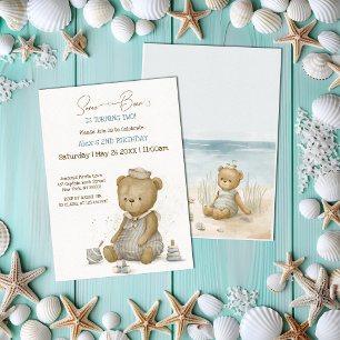 Baby Bear Sailor Birthday Invitation
