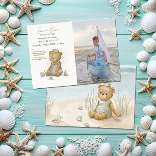 Baby Bear Sailor Birthday Invitation
