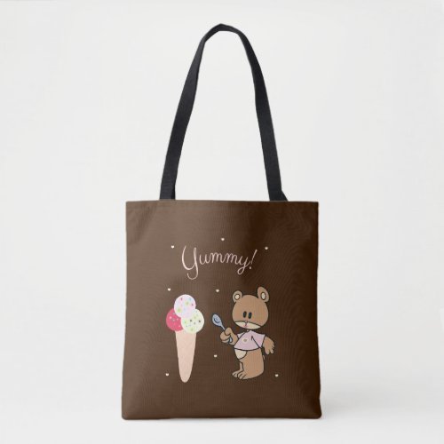 Baby bear tote bag