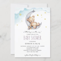 BABY Bear Twinkle Twinkle Little star Invitation