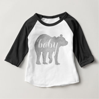 Baby Bear Watercolor Infant Baseball Tee
