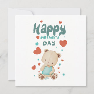 Baby bear wishes happy mother's day
