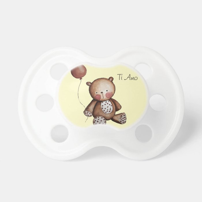 Baby Bear with Balloon Pacifier