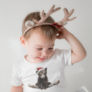Baby Bear's First Christmas, custom Baby T-Shirt