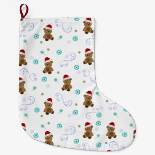Baby Bears Large Christmas Stocking