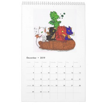 Baby Beasties Calendar by JesterHouse at Zazzle