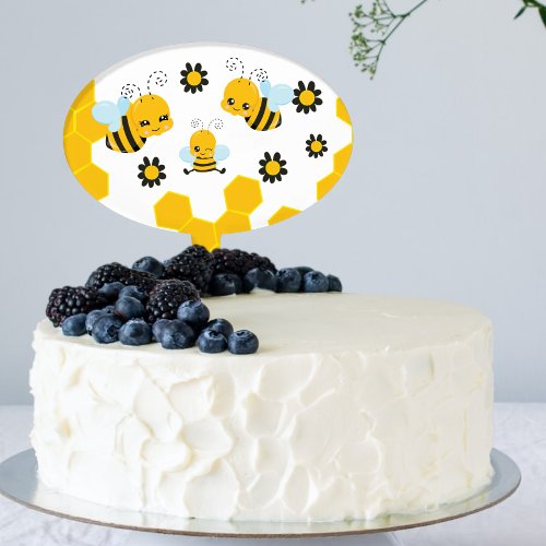 Baby Bee Baby Shower Party Cake Topper