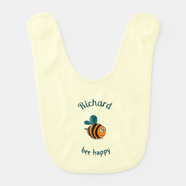 Baby bee bib (Front)