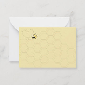 Baby Bee Gender Neutral Insert Card