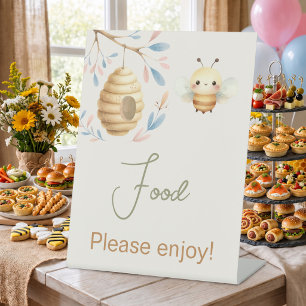 Baby Bee Gender Reveal Food Table Sign