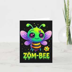 Baby Bee Halloween Costumes Spooky Zom-Bee Zombie Card