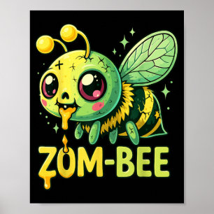 Baby Bee Halloween Costumes Spooky Zom-Bee Zombie Poster