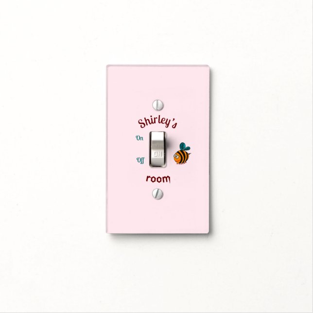Baby bee light switch cover (In Situ)