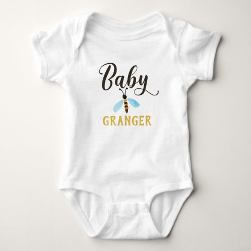 Baby Bee Personalized Baby Bodysuit