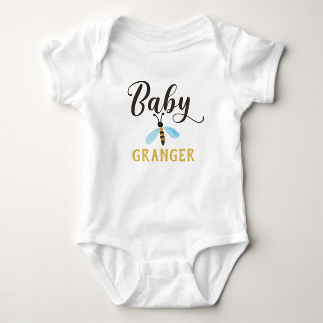 Baby Bee Personalized Bodysuit (Front)