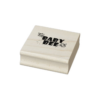 Baby Bee Wood Art Stamp