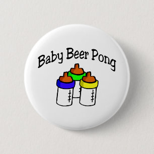 Baby Beer Pong Pinback Button