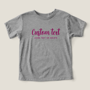 Baby Bella Canvas Tri-blend Grey & Pink Template Toddler T-shirt