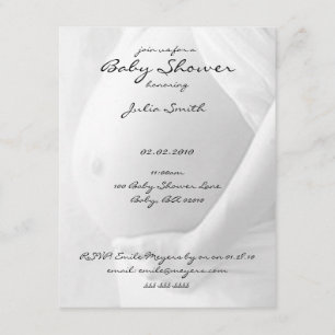 Baby Belly Baby Shower Invitations