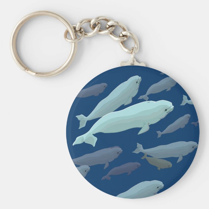 Baby Beluga Whale Keychain Whale Art Gifts Zazzle