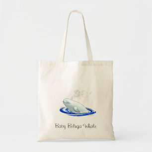 Baby Beluga Whale Tote Bag