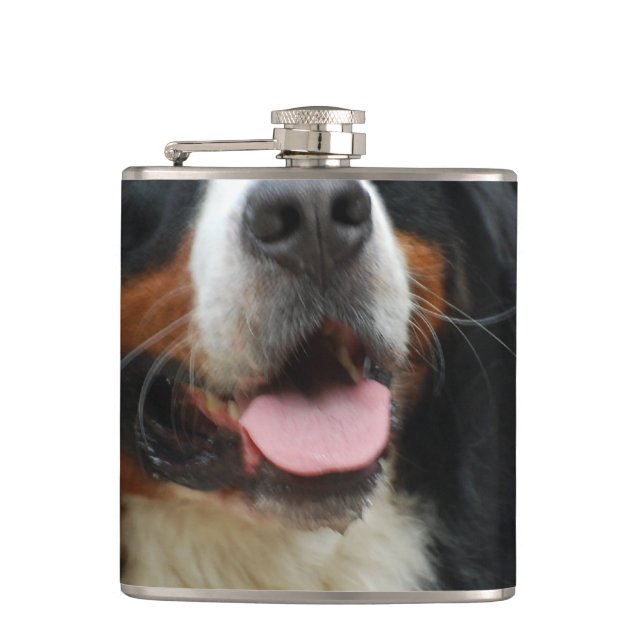 Baby Bernese Mountain Dog Flask (Front)