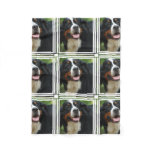 Baby  Bernese Mountain Dog Fleece Blanket