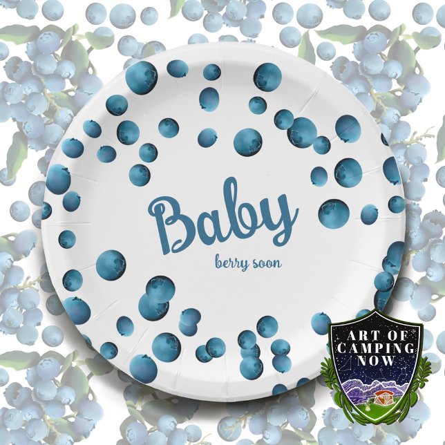 Baby Berry Soon  Paper Plates (Creator Uploaded)