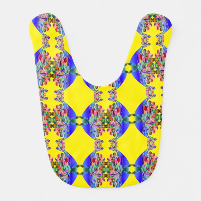 Baby Bib 'Abstract Colorful' (Front)