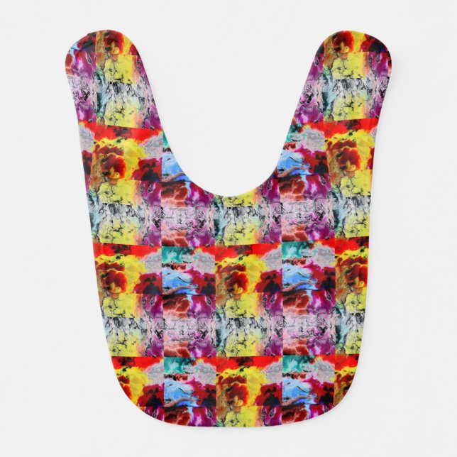 Baby Bib 'Abstract Colorful' (Front)
