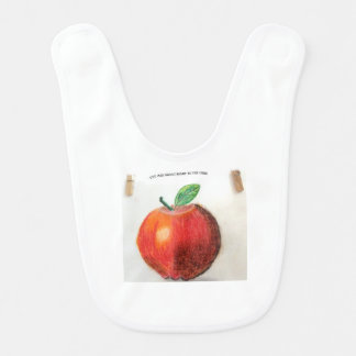 Baby Bib Apple You Are Sweet Right To The Core